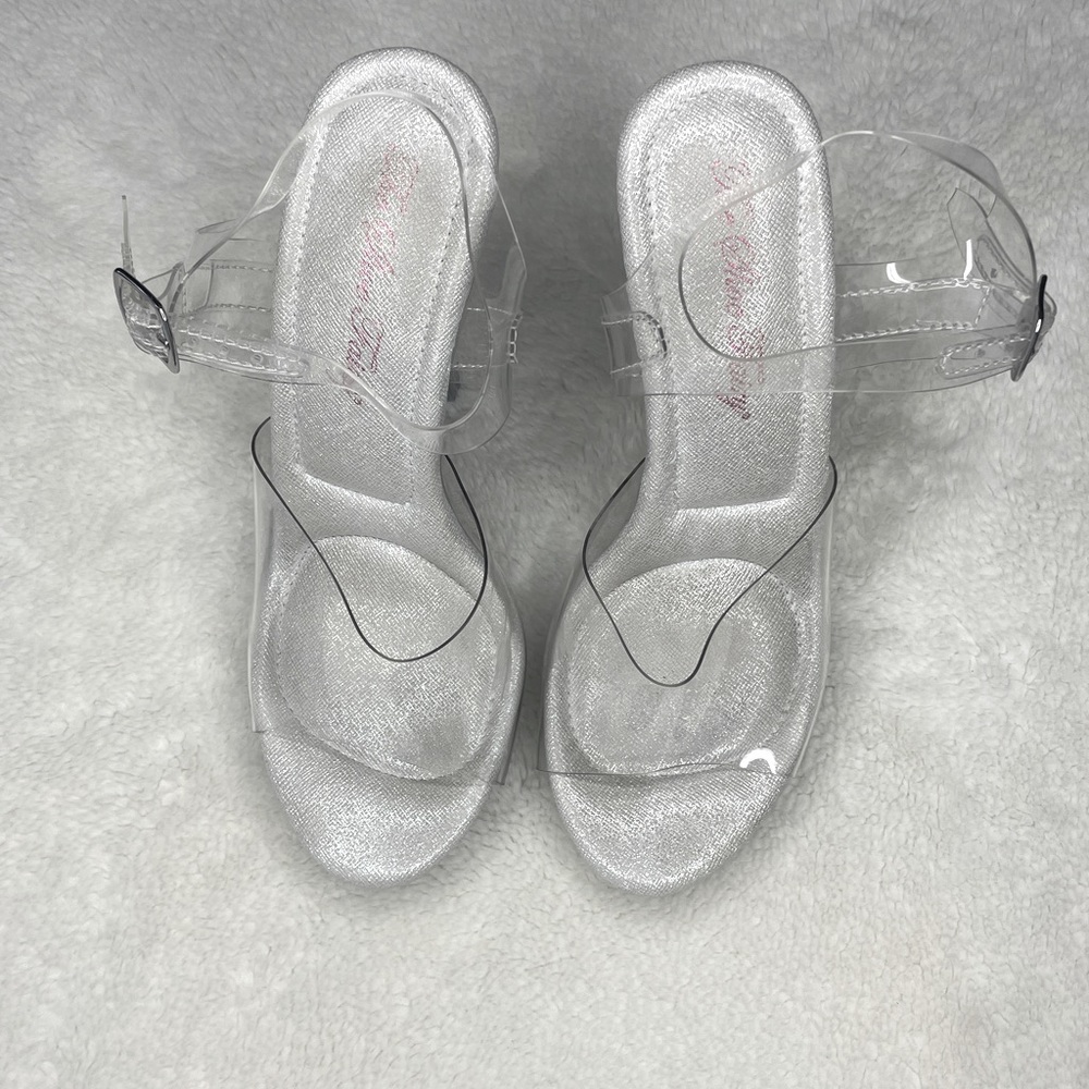 TSF The Shoe Fairy clear competition heels